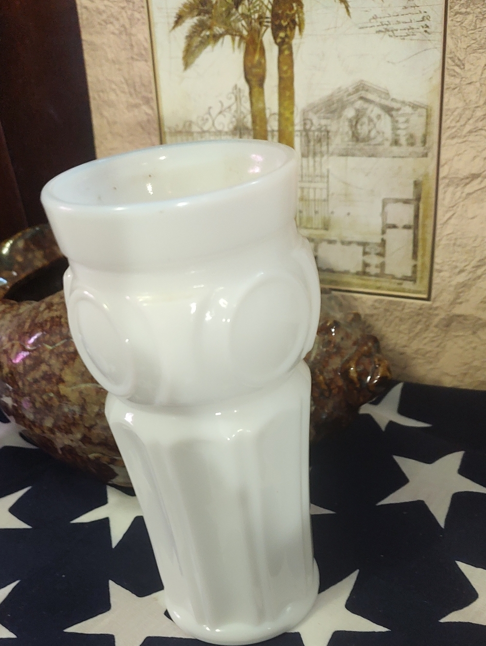 Vintage Milk Glass Vase